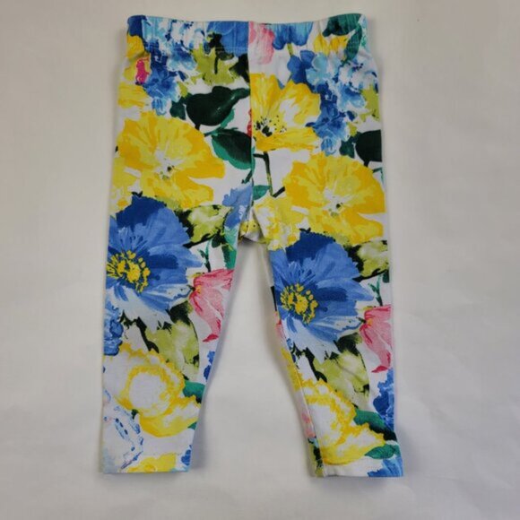Ralph Lauren Baby Girl Bundle Shirt, Floral Leggings & Pants Sz 9 M - Picture 11 of 14